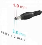 Зарядно за лаптоп Samsung 19V 2.1A 3.0*1.0mm 45 вата