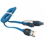 USB Кабел US-22 2 в 1  Lightning + Micro USB