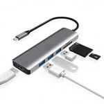 6в1 1 X HDMI,  2 X MicroSD card slot SD/SDHC/SDXC , 3  X USB Hub за MacBook