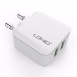 Зарядно устройство LDNIO 2201 2.4A 2 port - Lightning