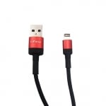 Плетен кабел LS-72 L✮Star за USB към Lightning  - Червен