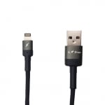 Плетен кабел LS-72 L✮Star за USB към Lightning  - Черен