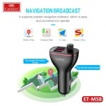 EARLDOM Трансмитер с Bluetooth 10W с 3изх. USB-A ET- M58