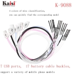 KAISI K-9088 Мобилен ремонтиращ захранващ кабел за iPhone 6-12 Pro Max Телефон с Android Бързо открива повреда на батерията