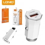 12V 2в1 C313Q 3.0 LDNIO Fast 18W - USB към Lightning