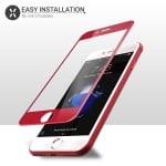5D Стъклен протектор за iPhone 7G / 8G - Червен