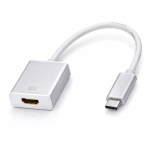 Конектор 3.1 Type-C мъжко към HDMI женско - Бял