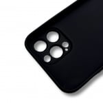 Силиконов гръб матов TP18 +камера за Samsung Galaxy A03S - Черен