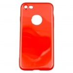 Силиконов гръб лъскав T67 за iPhone 6G 6S - Червен