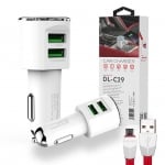 12V Зарядно 3.4A LDNIO DL- C29 2 PORT USB към Micro USB