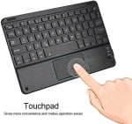 Комплект Bluetooth безжична клавиатура с trackpad YL-03 - Черен