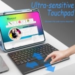 Комплект Bluetooth безжична клавиатура с trackpad YL-03 - Черен