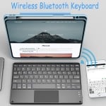 Комплект Bluetooth безжична клавиатура с trackpad YL-03 - Черен