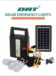 AT-138 DAT Solar light home lighting system комплект от 1 фенер+ 3 лампи 9V 3w панел 4500MaH