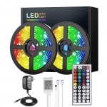 2 LED ленти RGB 10М 600 диода IP65 Water rating Светещи с дистанционно