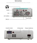 T6 Мини проектор Намаляване на шума Проектор за домашно кино 1080P WiFi безжичен проектор Видео проектор За телевизор USB устройство Media Play