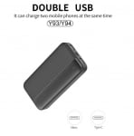 WUW-Y94 Прен. зар. 2.1A с MICRO+USB-C+2изходаUSB - 20,000MAH - Черен