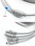 RJ45 удължителен интернет кабел за видеонаблюдение DC - 5M