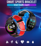 119 Plus Смарт спортна гривна Smart bracelet - Червен