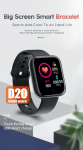 D20/Y68 Смарт спортна гривна Smart bracelet - Черен