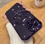 Кейс MG38 Luxury Case with Magsafe iPhone 11 - Лилав