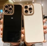 Луксозен силиконов кейс+камера TP25 iPhone 7G/8G/SE2/SE3 - Бял