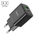 HOCO 20W Адаптер N28 с изх. USB-C+USB PD-20W+QC3.0A - Черен