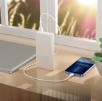 HOCO J91 Преносимо зарядно тънък Powerbank 10,000mAh - Черен