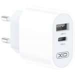 XO-L97 Адаптер с изх. USB-C+USB 2.4A