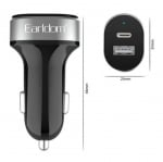 EARLDOM ES-CC14 12V Адаптер с 2 изхода PD2.4A+QC3.0