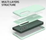 Z15 Silicone case за Samsung Z Fold 4 от 2 части - Светло Син