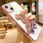 3D Кейс с фигура мечка TP-5 за iPhone 14 - Черен