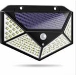 BK-100 LED слънчева светлина Външна SMD Водоустойчив PIR сензор за движение Дистанционно управление стенна лампа за пътека в градината