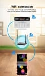 DH-200W Wifi GSM алармена система Безжичен кабелен детектор Tuya Smart Home Security Хост Клавиатура LED екран Съвместим с Alexa Google Home