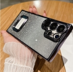 Луксозен лъскав кейс с брукат TP-24 за Samsung A73 5G - Черен