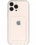 Прозрачен Силиконов кейс TP-67 с джобче за iPhone 7G/8G/SE2/SE3