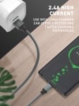 Кабел USB LDNIO LS442 2.4А. 2M TPE плетен Lightning