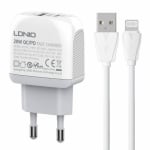 20W LDNIO A2316C С 2 изх. USB+USB-C с кабел USB-C към Lightning