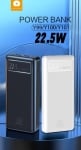 WUW Y100 22.5W 20,000mAh PD+QC3.0 изх.USB 20,000MAH - Черен