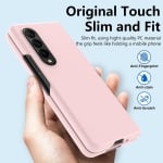 Z15 Silicone case за Samsung Z Fold 4 от 2 части - Бебешко Розово