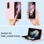 Z15 Silicone case за Samsung Z Fold 4 от 2 части - Бебешко Розово