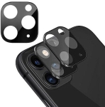 3D Протектор за Камера на Телефон iPhone 15 Pro / 15 Pro Max - Черен