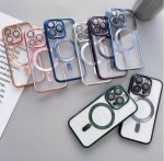 Кейс MG38 Luxury Case with Magsafe iPhone 14 Pro Max - Лилав
