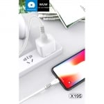 WUW X195 Кабел за Зареждане 2.4A 1M - USB към Lightning