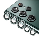 Цветен протектор за Камера на Телефон Samsung S24 Ultra - Тъмно Зелен