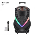 NDR-V15 безжична колона 15\" 1500W с Безжичен Микрофон