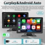 Apple CARPLAY Android Auto Смарт Нави B70 за кола 7 инча тъчскрийн +камера