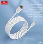 EARLDOM кабел EC183L 2.4A USB към Lightning (1M) - Бял