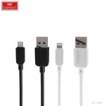 EARLDOM кабел EC183L 2.4A USB към Lightning (1M) - Бял