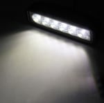 Външни светлини OH-821 жълти за кола или камион DC12-24V 6LEDs 18W 6-инчова работна светлина